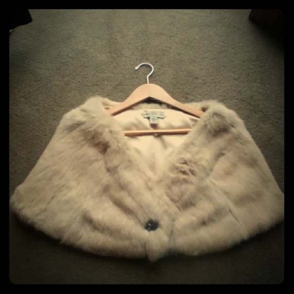 Lord & Taylor Jackets & Blazers - Lord and Taylor rabbit fur shawl